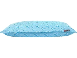 Beliani Poltrona sacco 300 L FUZZY 140 cm 180 cm Azzurro Bianco Blu