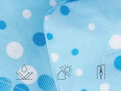 Beliani Poltrona sacco 300 L FUZZY 140 cm 180 cm Azzurro Bianco Blu