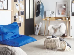 Hot Beliani 300 L FUZZY 140 cm 180 cm scuro Blu
