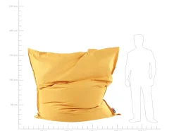 Online Beliani Poltrona sacco 600 L FUZZY 180 cm 230 cm Giallo