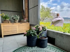Beliani Poltrona sacco 300 L FUZZY 140 cm 180 cm chiaro Grigio