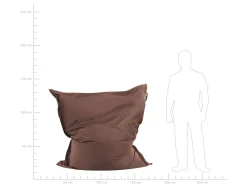 Sale Beliani Poltrona sacco 300 L FUZZY 140 cm 180 cm Marrone