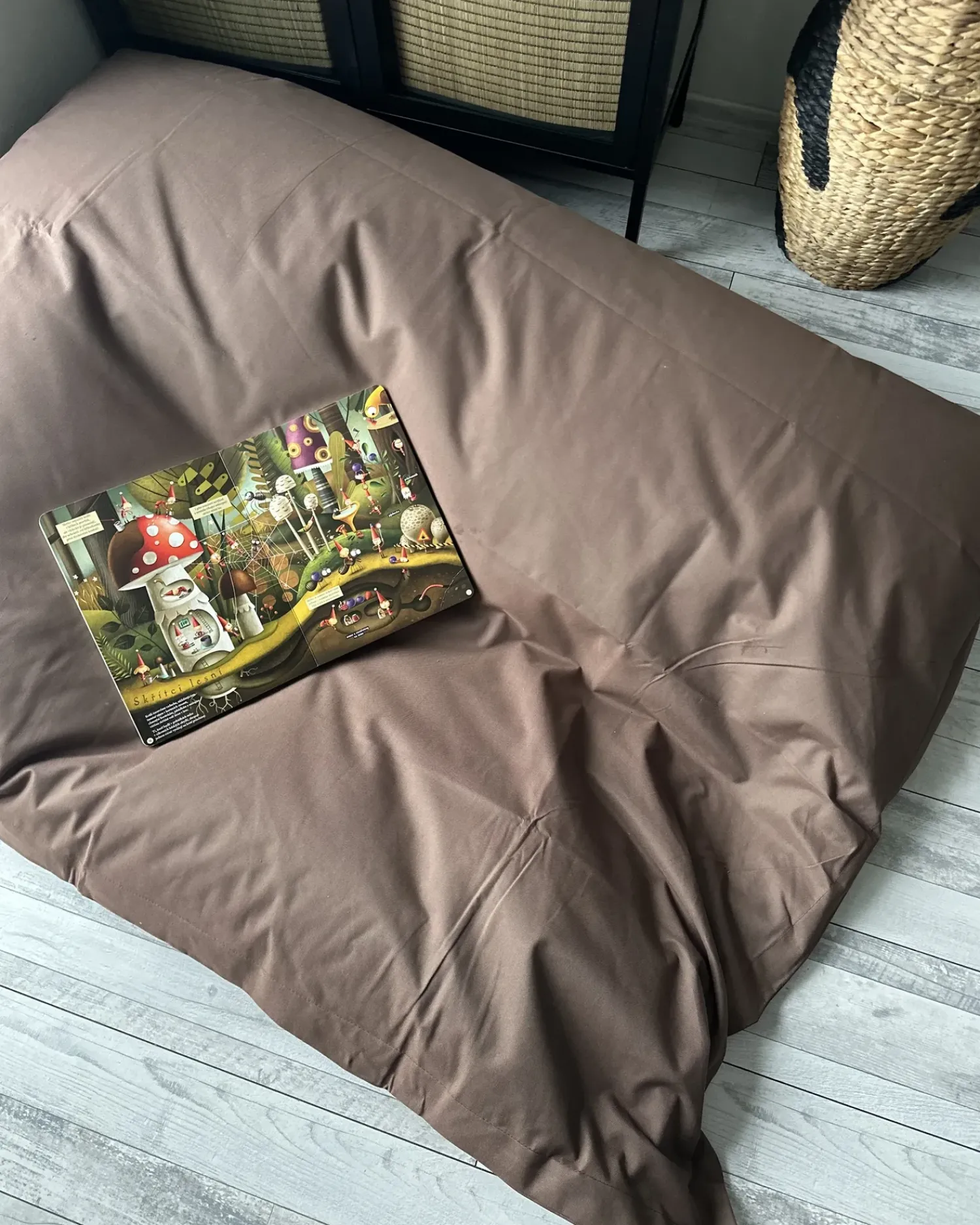 Sale Beliani Poltrona sacco 300 L FUZZY 140 cm 180 cm Marrone