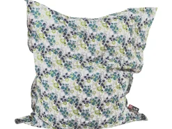 Best Beliani Poltrona sacco 300 L FUZZY 140 cm 180 cm Multicolore Bianco Blu Grigio Verde Multicolore
