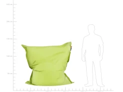 Online Beliani Poltrona sacco 300 L FUZZY 140 cm 180 cm lime Verde