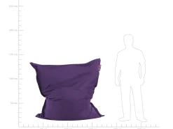 Hot Beliani Poltrona sacco 300 L FUZZY 140 cm 180 cm Viola