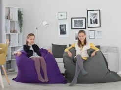 Hot Beliani Poltrona sacco 300 L FUZZY 140 cm 180 cm Viola