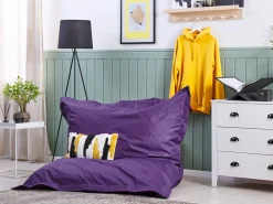 Hot Beliani Poltrona sacco 300 L FUZZY 140 cm 180 cm Viola