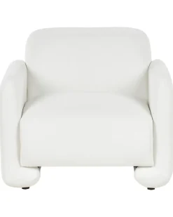 Poltrona SALAND Tessuto Bianco