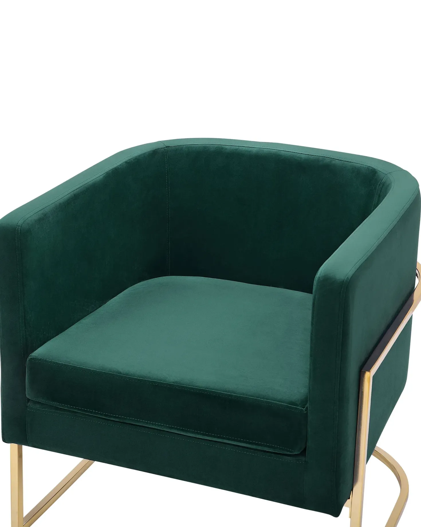Poltrona SIRKKA Velluto Verde scuro
