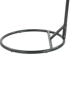 Sale Beliani Poltrona sospesa con supporto da pavimento ALLERA Metallo Nero Grigio Nero