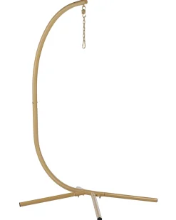 Sale Beliani Poltrona sospesa con supporto da pavimento ARCO Metallo Beige Beige Bianco
