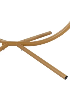 Sale Beliani Poltrona sospesa con supporto da pavimento ARCO Metallo Beige Beige Bianco