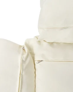 Clearance Beliani Poltrona sospesa con supporto da pavimento MALCESINE Metallo Naturale Beige Naturale Grigio