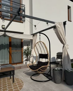 Online Beliani PINETO Rattan sintetico (PE) Naturale Marrone Nero