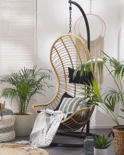 Online Beliani PINETO Rattan sintetico (PE) Naturale Marrone Nero
