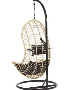 Online Beliani PINETO Rattan sintetico (PE) Naturale Marrone Nero
