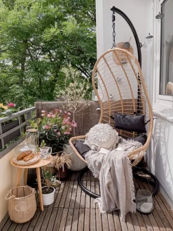 Online Beliani PINETO Rattan sintetico (PE) Naturale Marrone Nero