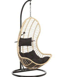 Online Beliani PINETO Rattan sintetico (PE) Naturale Marrone Nero