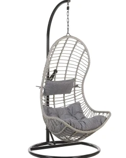 Clearance Beliani PINETO Rattan sintetico (PE) Grigio Grigio Nero