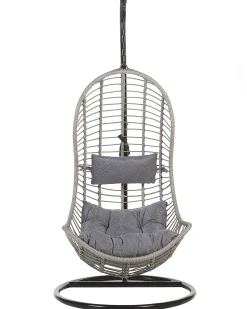 Clearance Beliani PINETO Rattan sintetico (PE) Grigio Grigio Nero