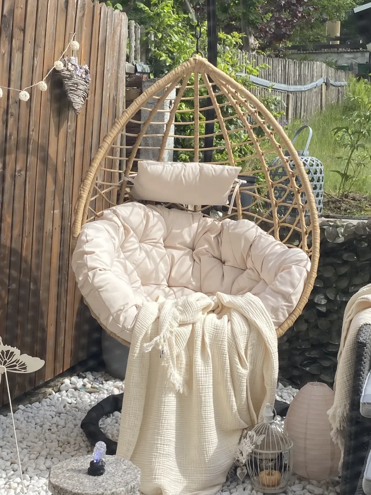 Clearance Beliani ARSITA Rattan sintetico (PE) Naturale Marrone Grigio Nero