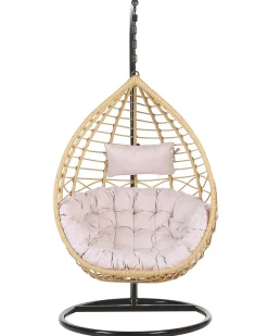 Clearance Beliani ARSITA Rattan sintetico (PE) Naturale Marrone Grigio Nero