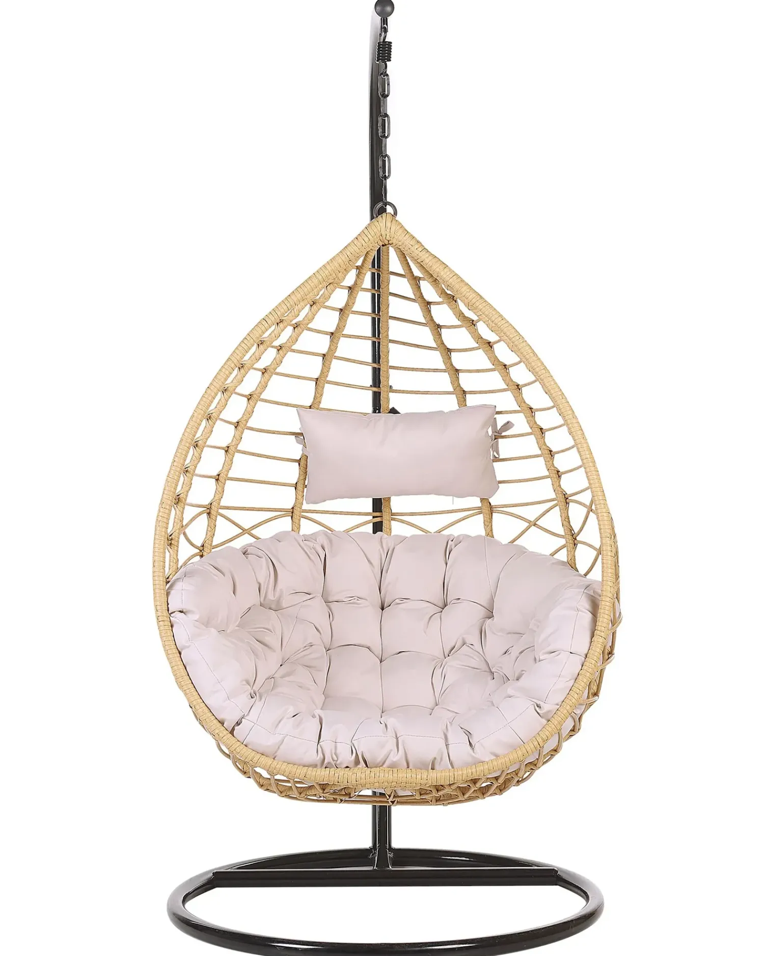 Clearance Beliani ARSITA Rattan sintetico (PE) Naturale Marrone Grigio Nero