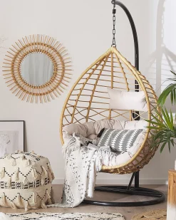 Clearance Beliani ARSITA Rattan sintetico (PE) Naturale Marrone Grigio Nero