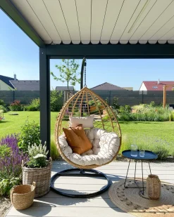Clearance Beliani ARSITA Rattan sintetico (PE) Naturale Marrone Grigio Nero