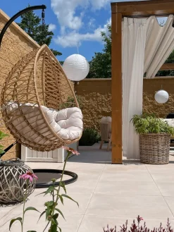 Clearance Beliani ARSITA Rattan sintetico (PE) Naturale Marrone Grigio Nero