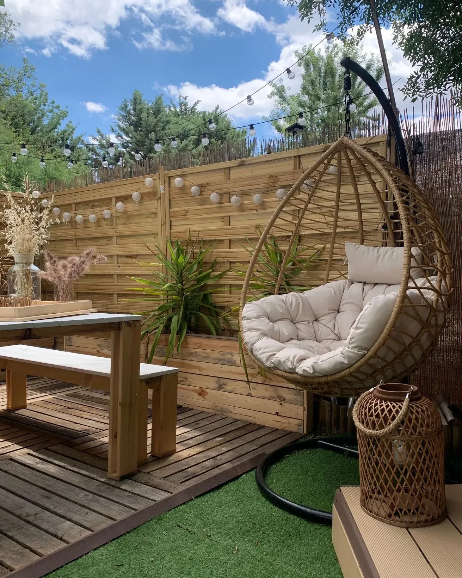 Clearance Beliani ARSITA Rattan sintetico (PE) Naturale Marrone Grigio Nero