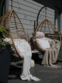 Clearance Beliani ARSITA Rattan sintetico (PE) Naturale Marrone Grigio Nero