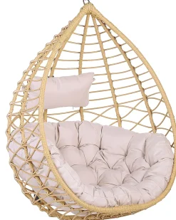 Clearance Beliani ARSITA Rattan sintetico (PE) Naturale Marrone Grigio Nero