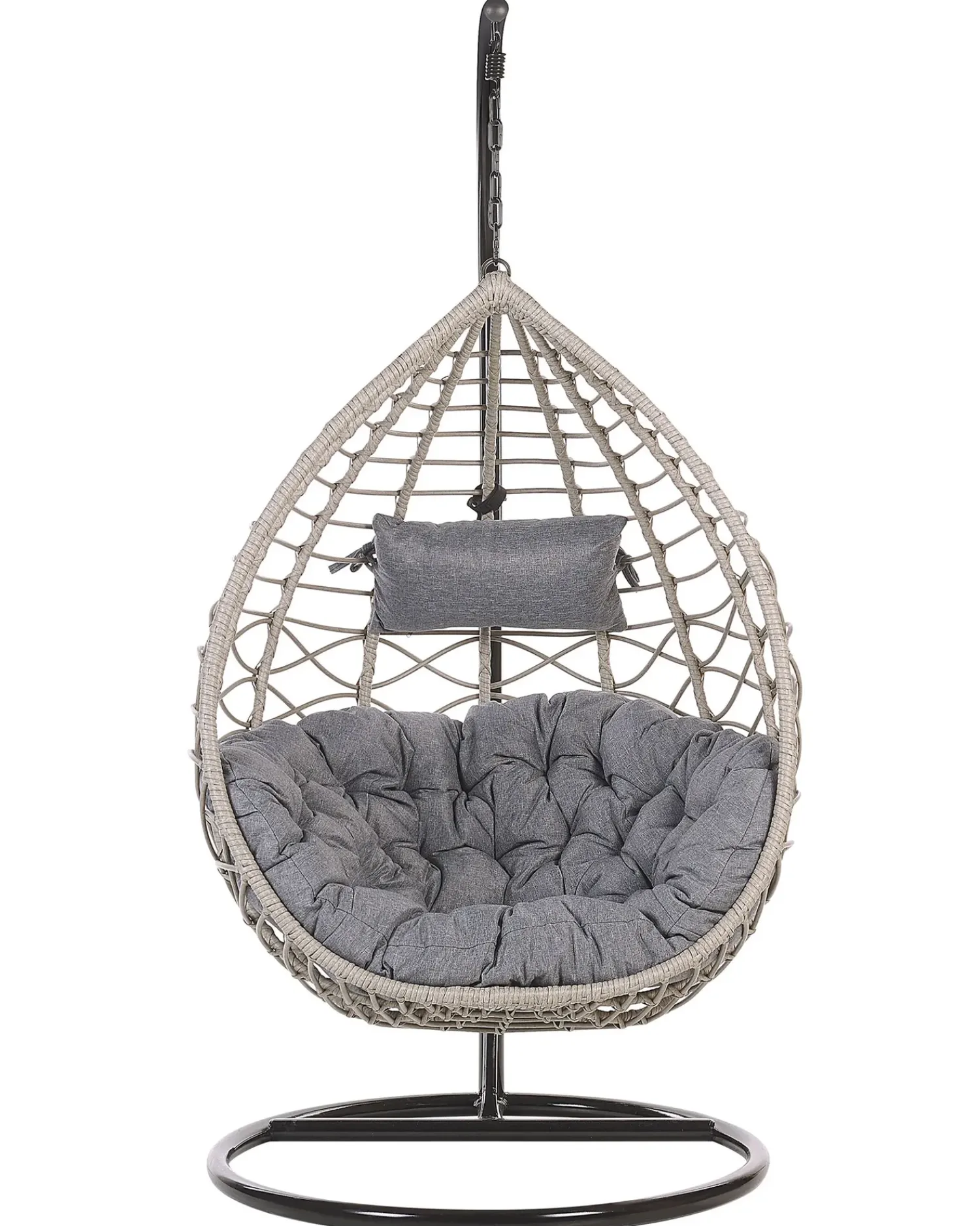 Sale Beliani ARSITA Rattan sintetico (PE) Grigio Grigio Nero