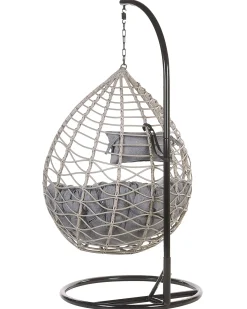Sale Beliani ARSITA Rattan sintetico (PE) Grigio Grigio Nero