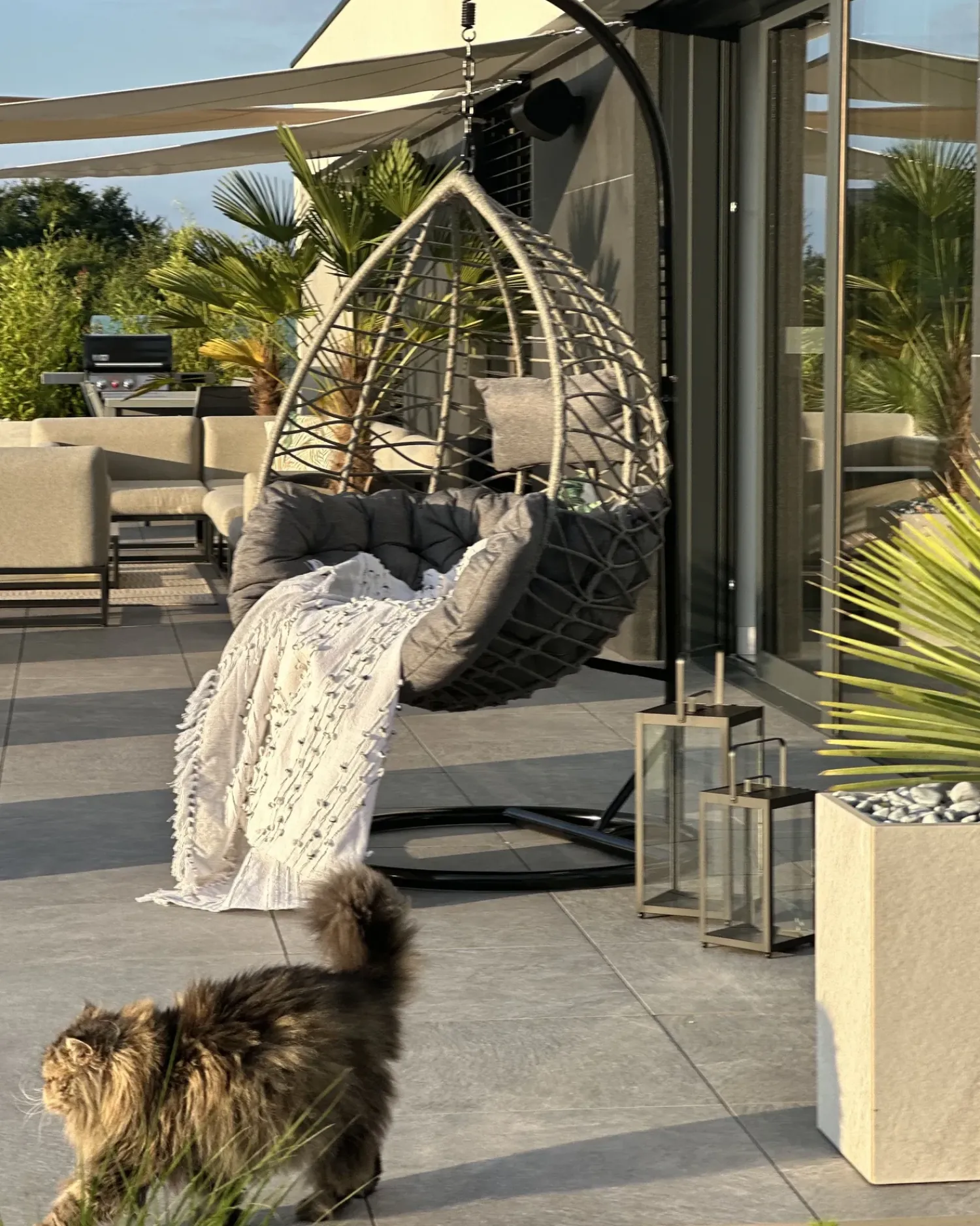 Sale Beliani ARSITA Rattan sintetico (PE) Grigio Grigio Nero