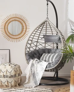 Sale Beliani ARSITA Rattan sintetico (PE) Grigio Grigio Nero