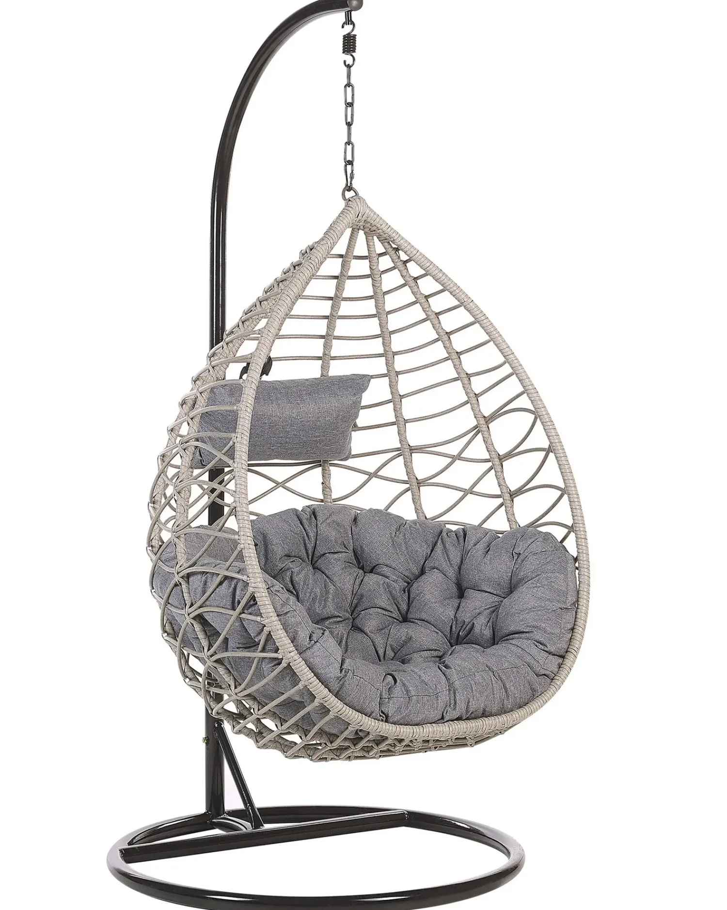 Sale Beliani ARSITA Rattan sintetico (PE) Grigio Grigio Nero