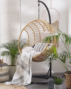 Sale Beliani ASPIO Rattan sintetico (PE) Naturale Beige Marrone Nero