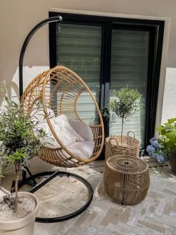 Sale Beliani ASPIO Rattan sintetico (PE) Naturale Beige Marrone Nero
