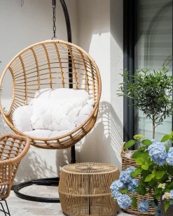 Sale Beliani ASPIO Rattan sintetico (PE) Naturale Beige Marrone Nero