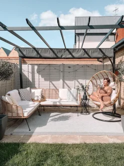 Sale Beliani ASPIO Rattan sintetico (PE) Naturale Beige Marrone Nero