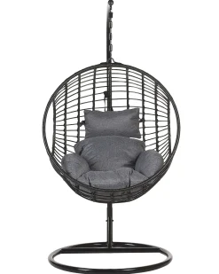 Online Beliani ASPIO Rattan sintetico (PE) Nero Grigio Nero