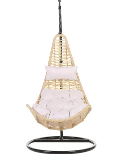 Outlet Beliani ATRI II Rattan sintetico (PE) Naturale Beige Marrone Nero