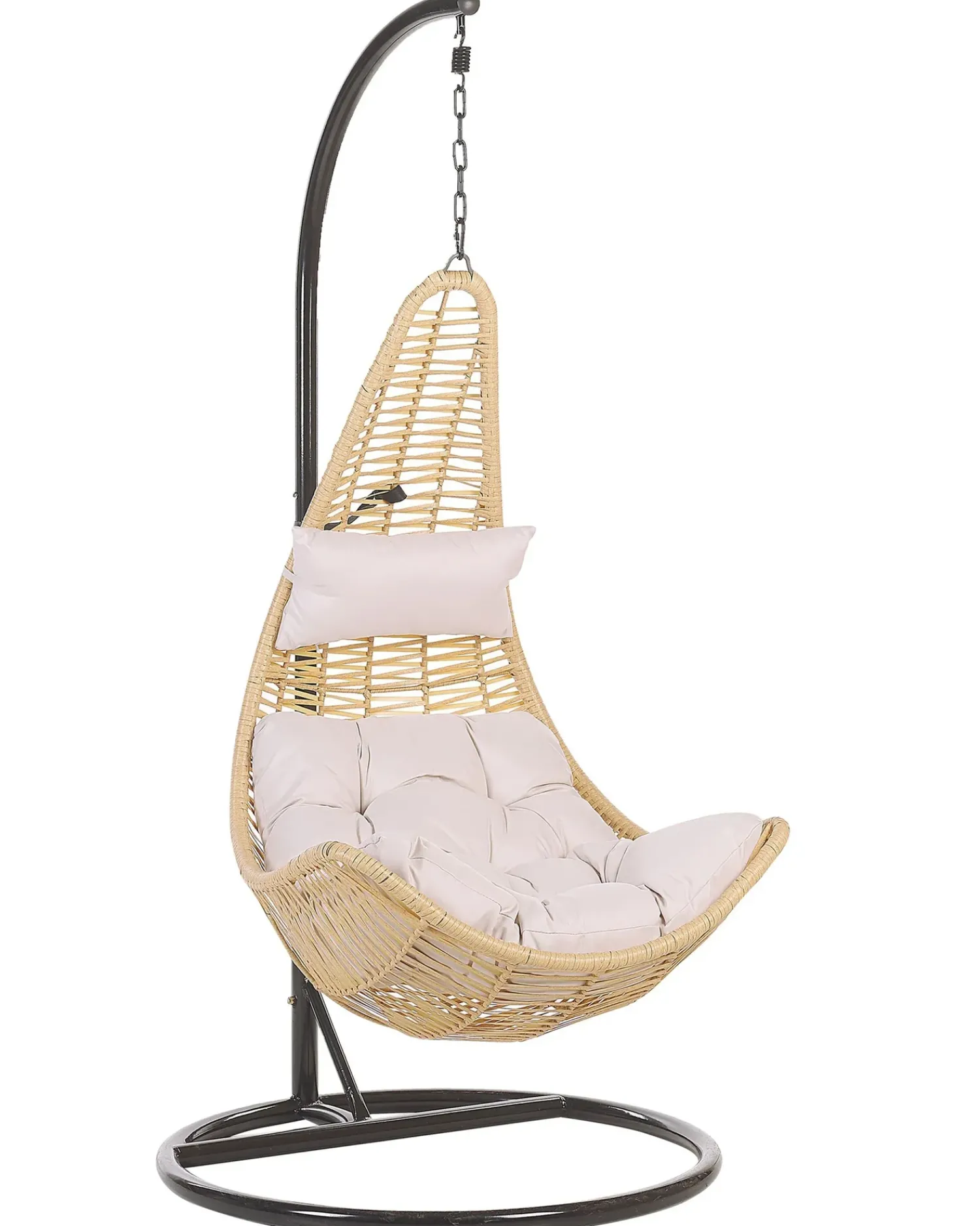 Outlet Beliani ATRI II Rattan sintetico (PE) Naturale Beige Marrone Nero