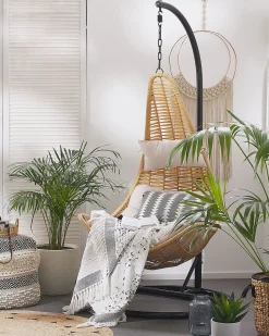 Outlet Beliani ATRI II Rattan sintetico (PE) Naturale Beige Marrone Nero