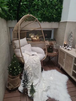 Discount Beliani CASOLI Rattan sintetico (PE) Naturale Bianco Marrone Nero