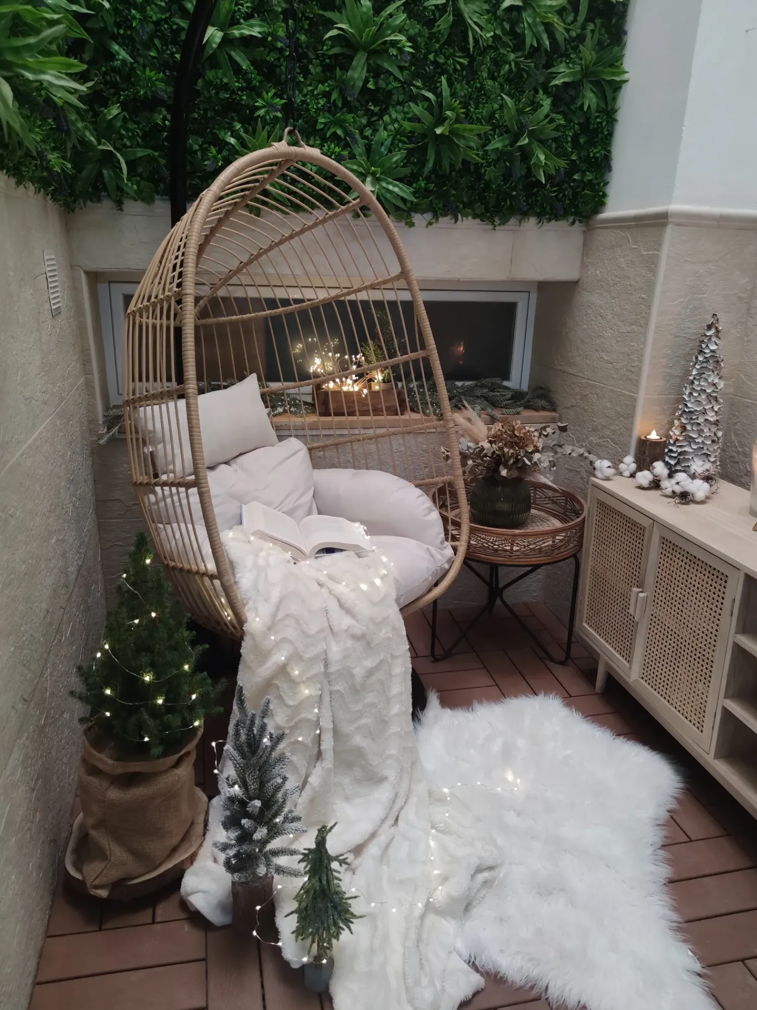 Discount Beliani CASOLI Rattan sintetico (PE) Naturale Bianco Marrone Nero