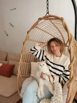 Discount Beliani CASOLI Rattan sintetico (PE) Naturale Bianco Marrone Nero